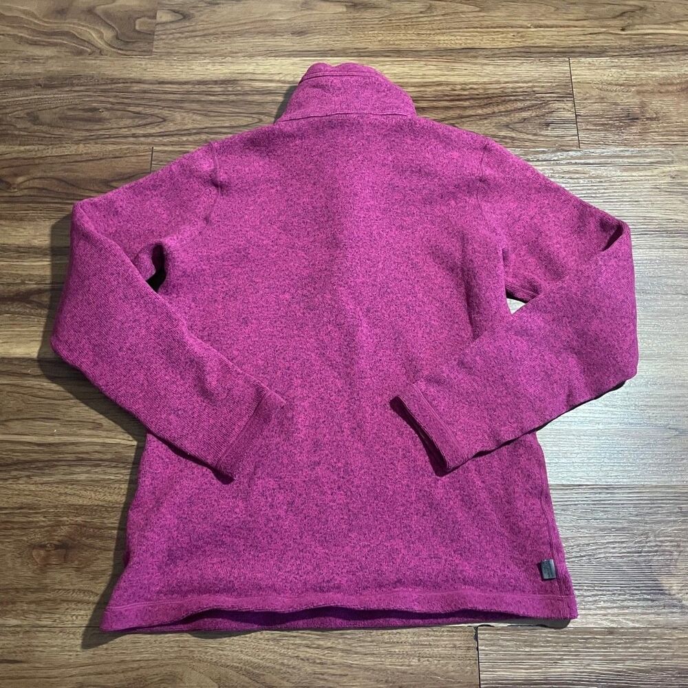 Eastern Mountain Sports 1/4 Zip Mock Neck Sweater Long Sleeve Womens L Pink - Picture 5 of 6